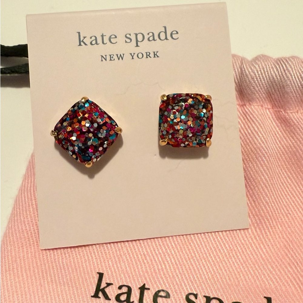 Kate Spade Glittering Square Earrings